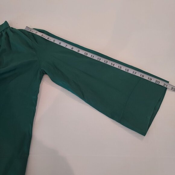 Pomander Place Rosemary Phillipa Emerald Green Blouse Size Small - Picture 4 of 9